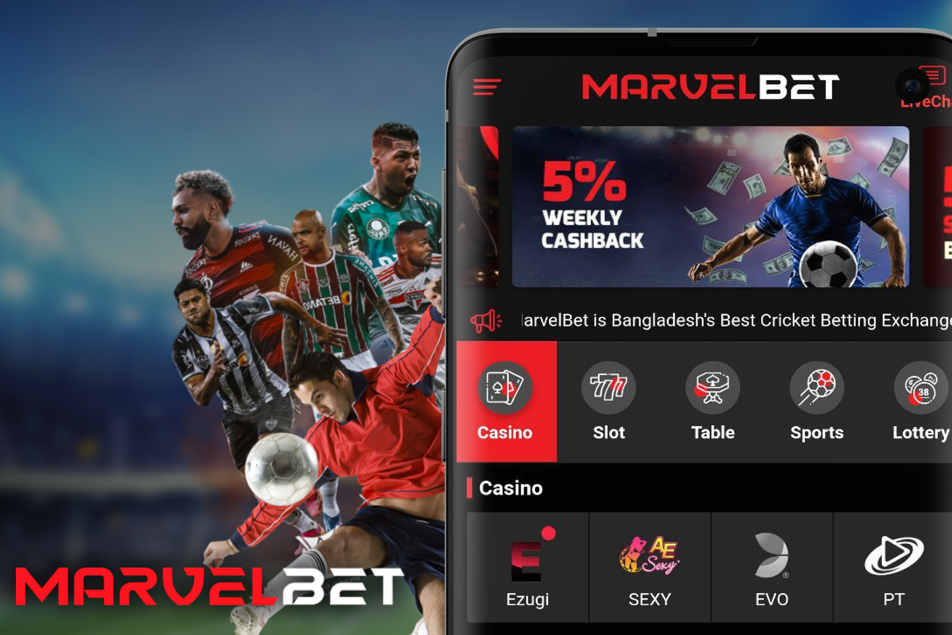 betting on sports in marvelbet app